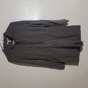 Forever 21 NWT Contemporary Gray Olive Long Sleeve Romper sz Small *Has Flaw*